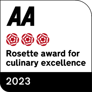 AA Three Rosette award for culinary excellence for The Three Chimneys, Award winning Restaurant, Skye